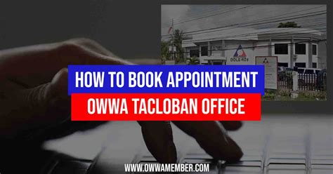 How to Book OWWA Region 8 Tacloban Appointment.